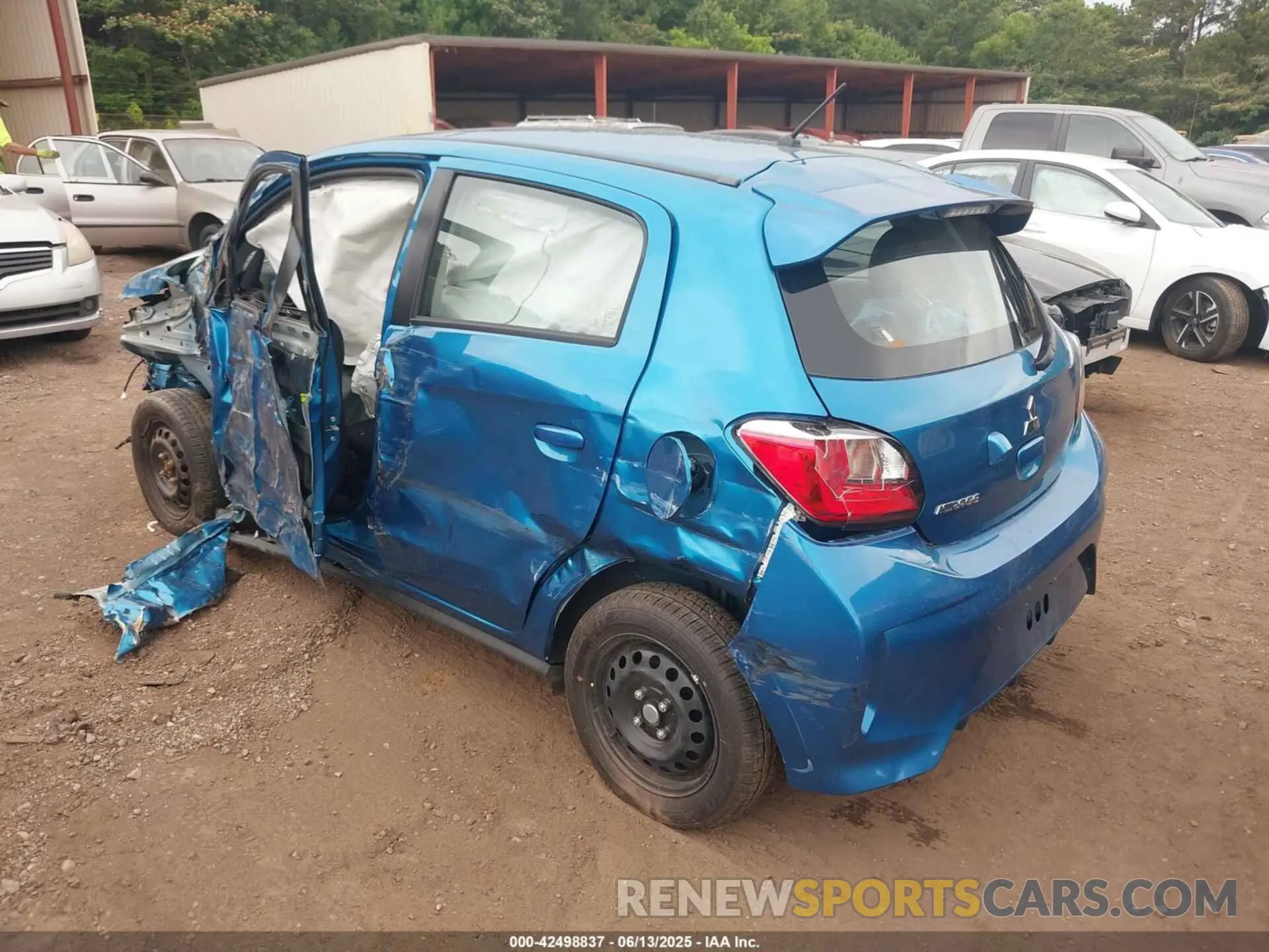 3 Photograph of a damaged car ML32AUHJ3RH036003 MITSUBISHI MIRAGE 2024