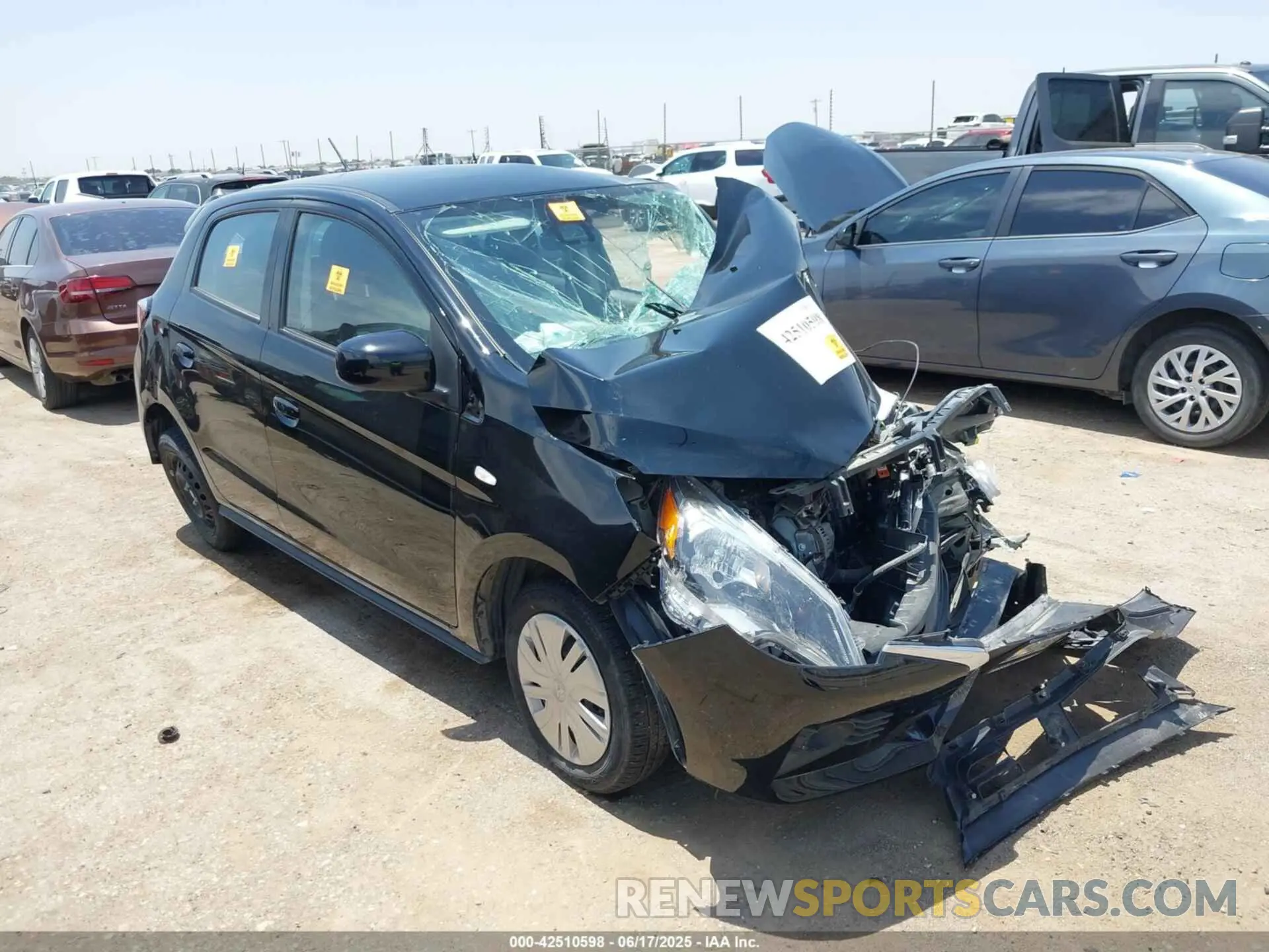 1 Photograph of a damaged car ML32AUHJ4RH008579 MITSUBISHI MIRAGE 2024