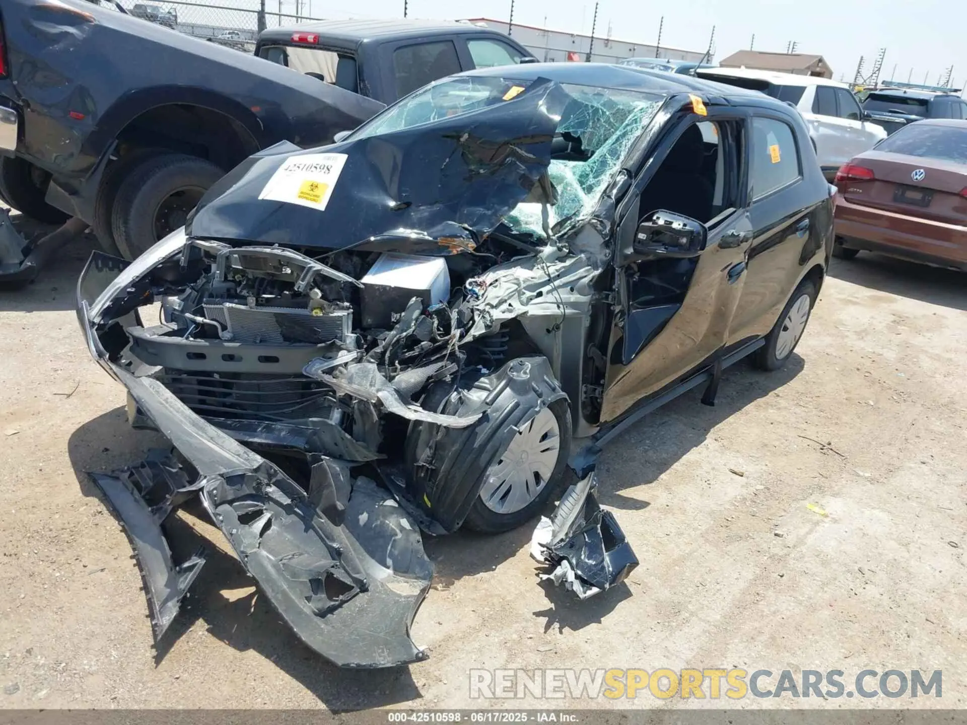 2 Photograph of a damaged car ML32AUHJ4RH008579 MITSUBISHI MIRAGE 2024