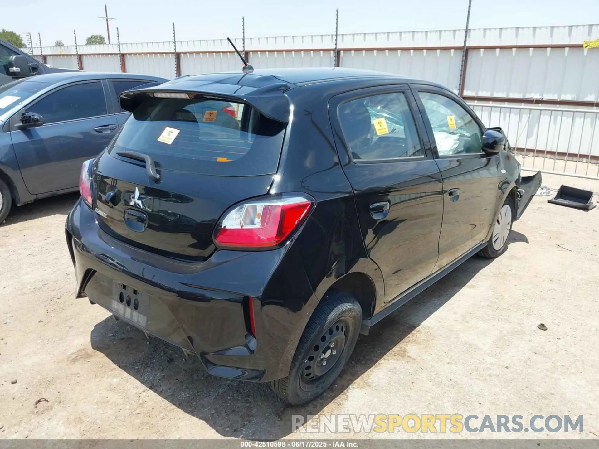 4 Photograph of a damaged car ML32AUHJ4RH008579 MITSUBISHI MIRAGE 2024