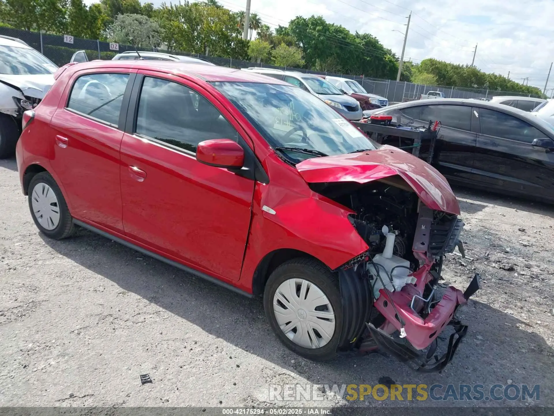 1 Photograph of a damaged car ML32AUHJ5RH005593 MITSUBISHI MIRAGE 2024