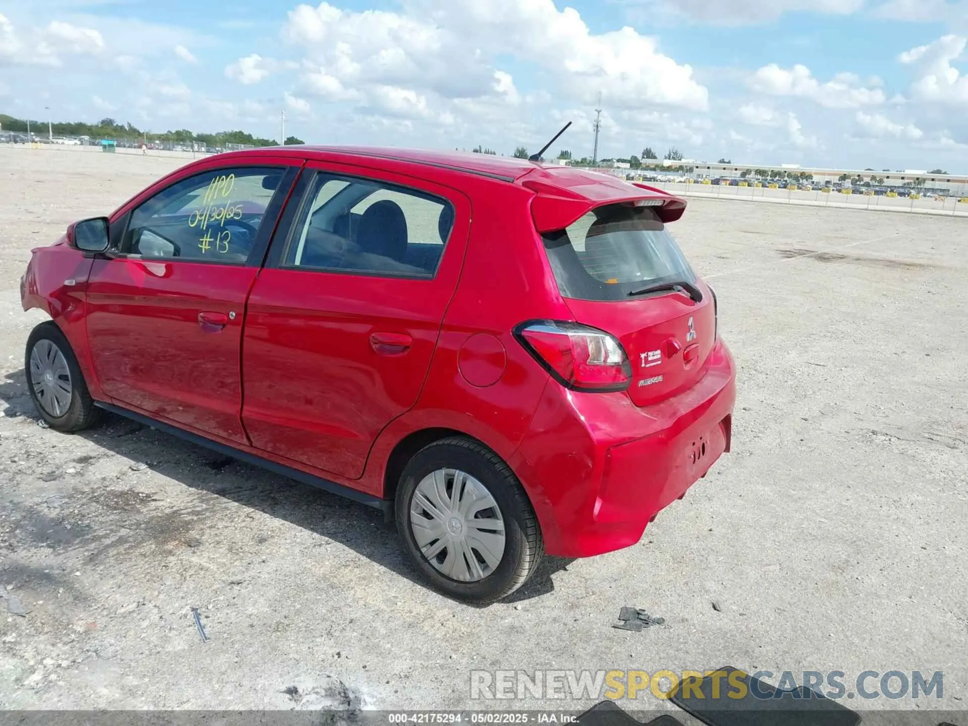 3 Photograph of a damaged car ML32AUHJ5RH005593 MITSUBISHI MIRAGE 2024