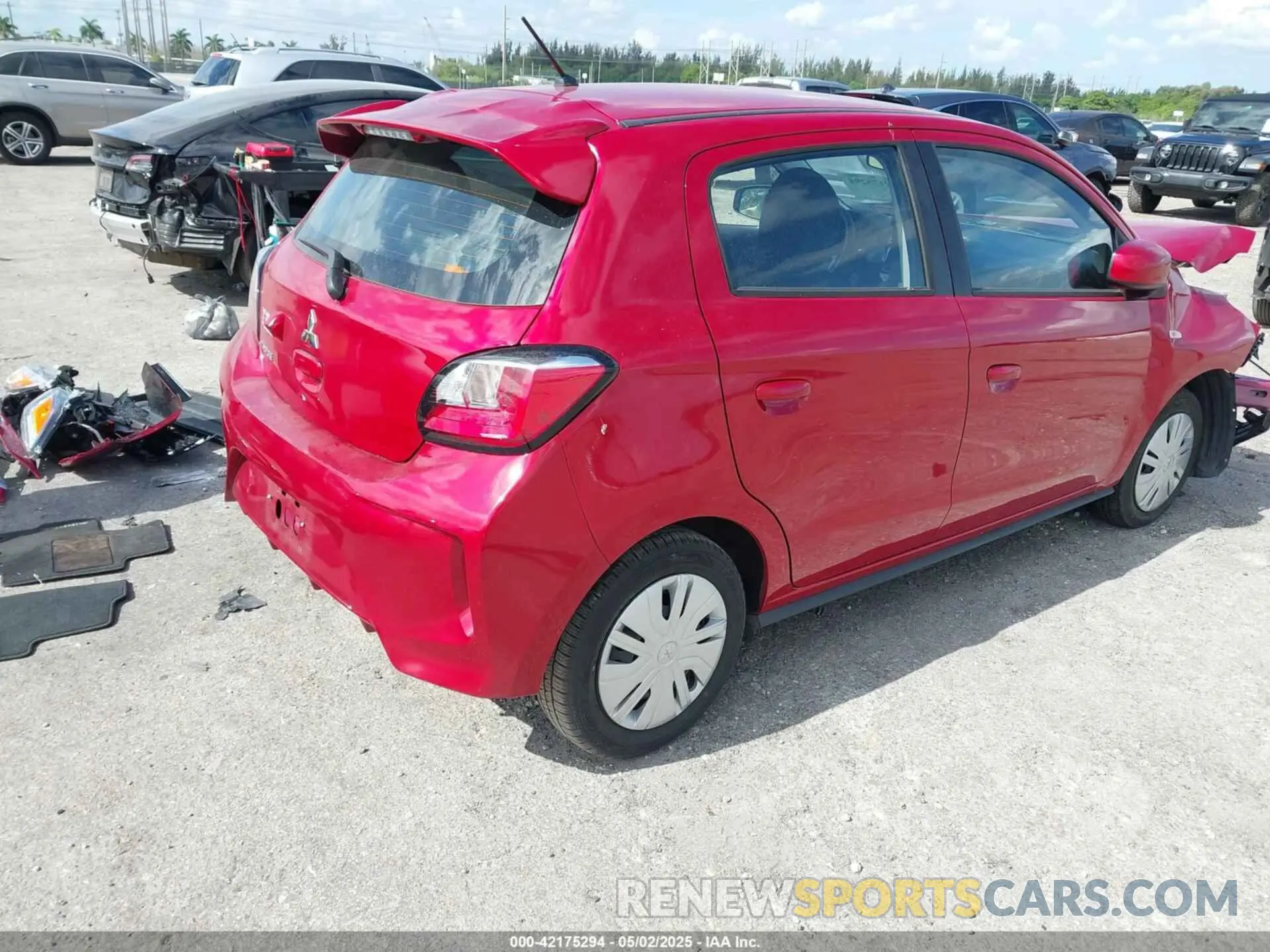 4 Photograph of a damaged car ML32AUHJ5RH005593 MITSUBISHI MIRAGE 2024