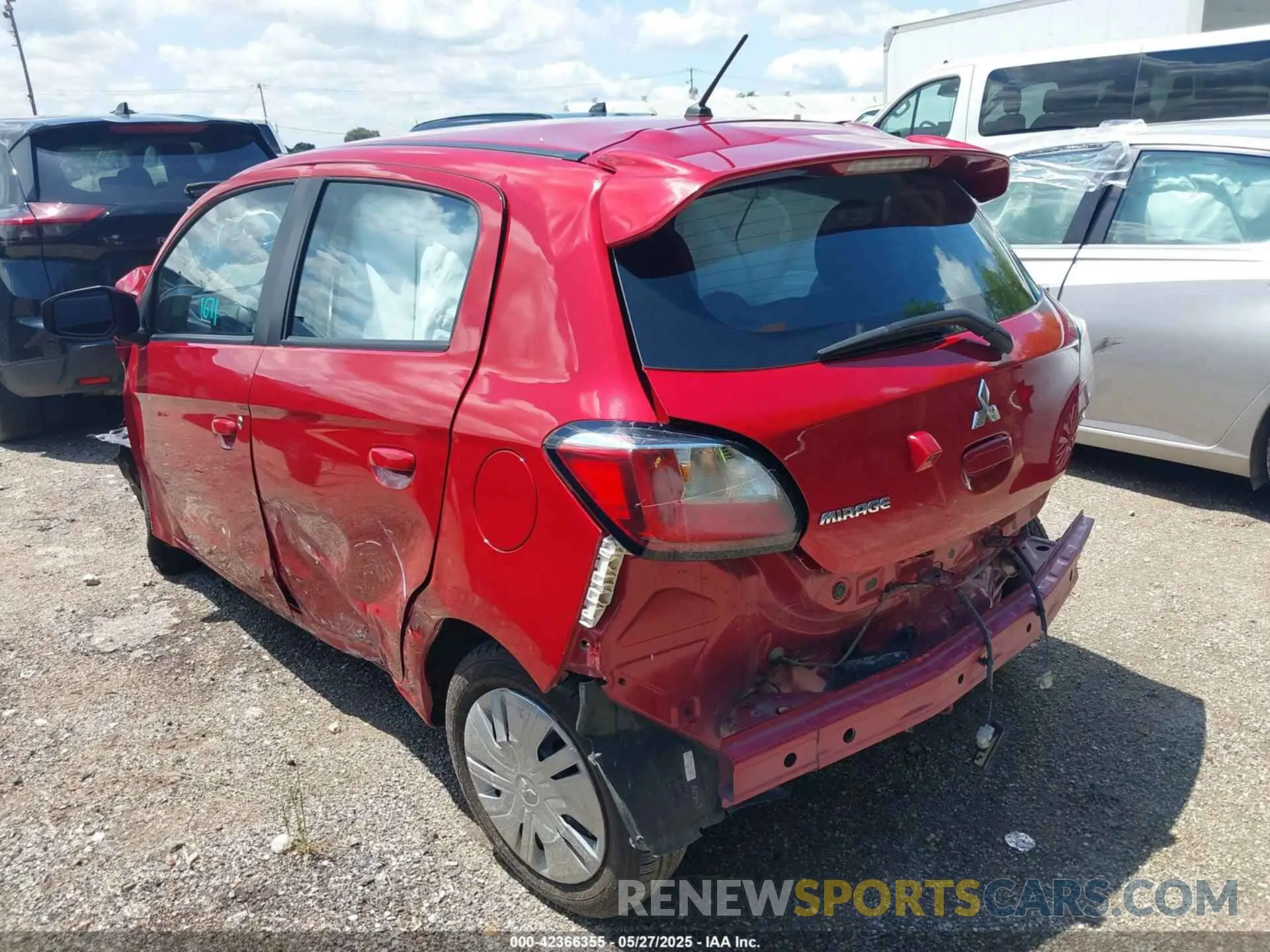 3 Photograph of a damaged car ML32AUHJ5RH007960 MITSUBISHI MIRAGE 2024