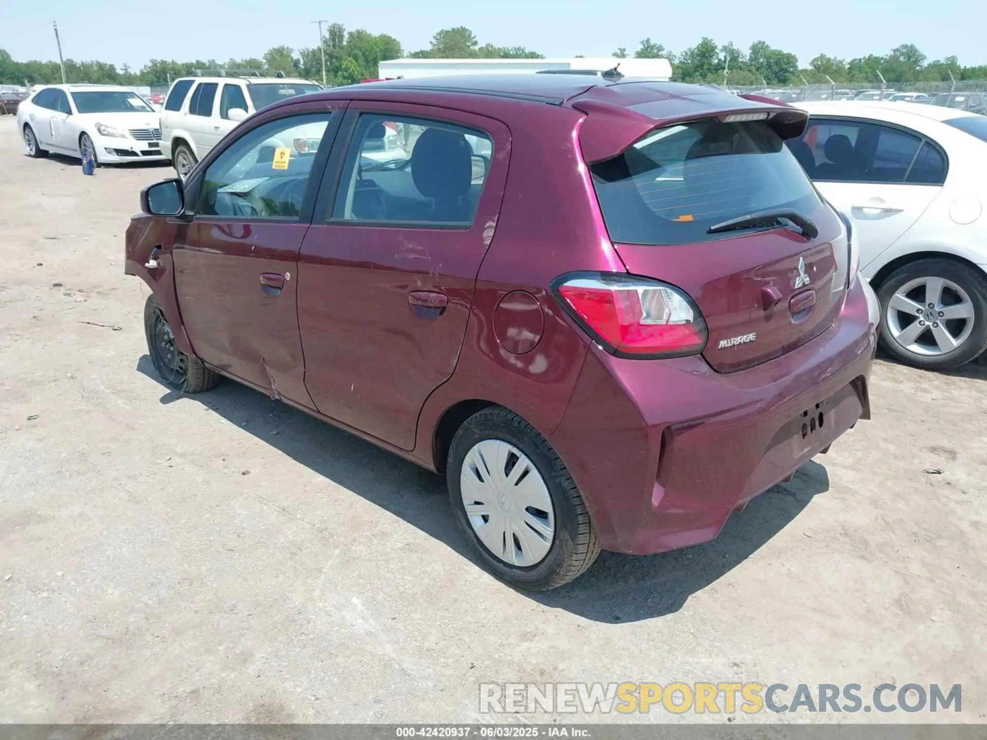 3 Photograph of a damaged car ML32AUHJ5RH012883 MITSUBISHI MIRAGE 2024