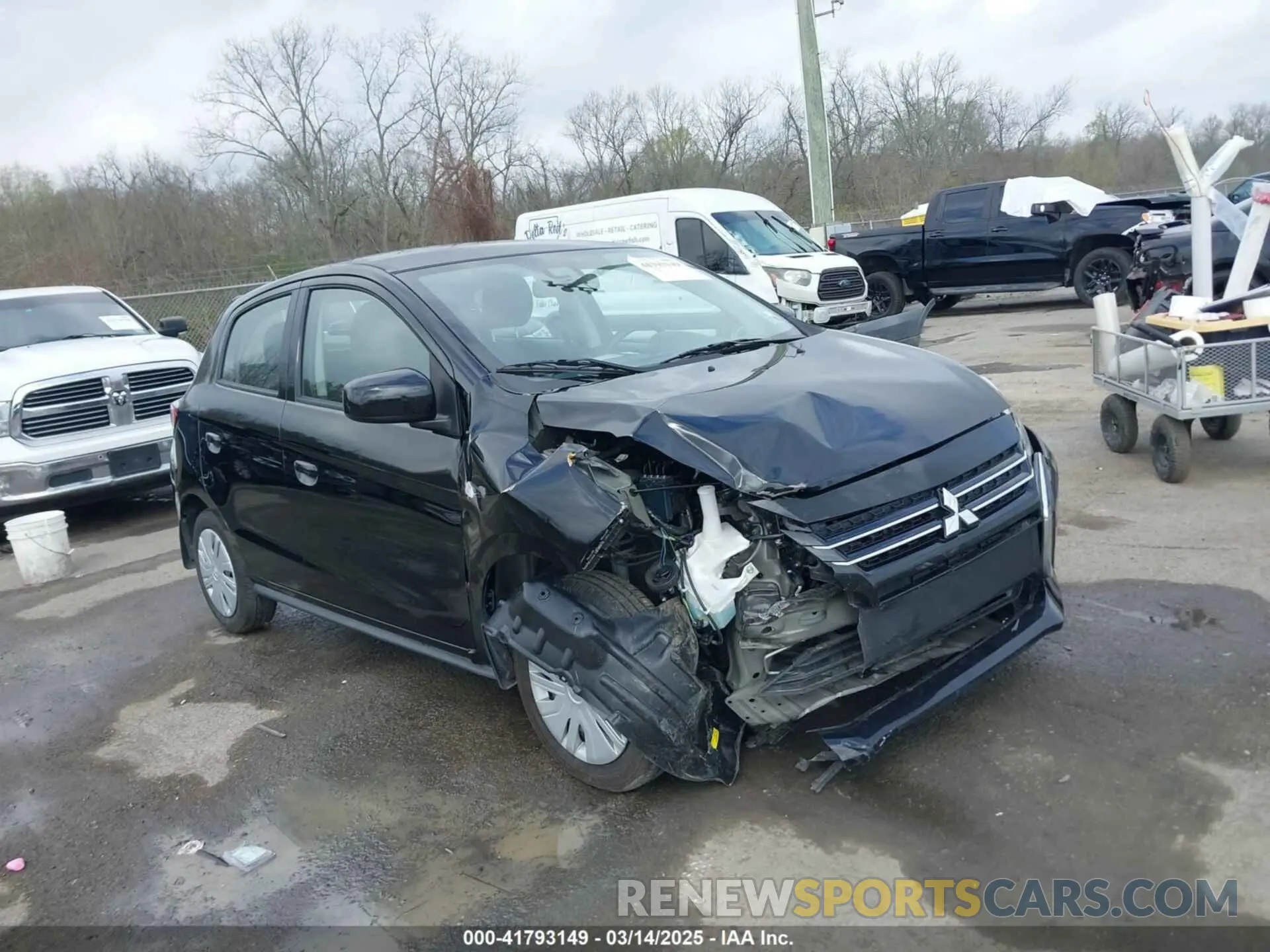 1 Photograph of a damaged car ML32AUHJ5RH013628 MITSUBISHI MIRAGE 2024