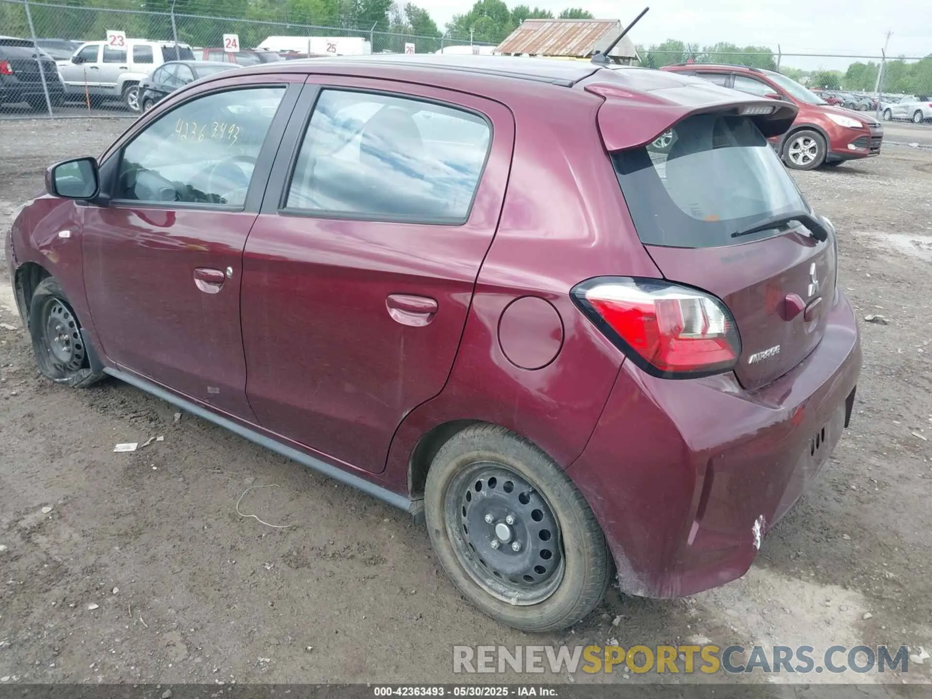 3 Photograph of a damaged car ML32AUHJ6RH002301 MITSUBISHI MIRAGE 2024