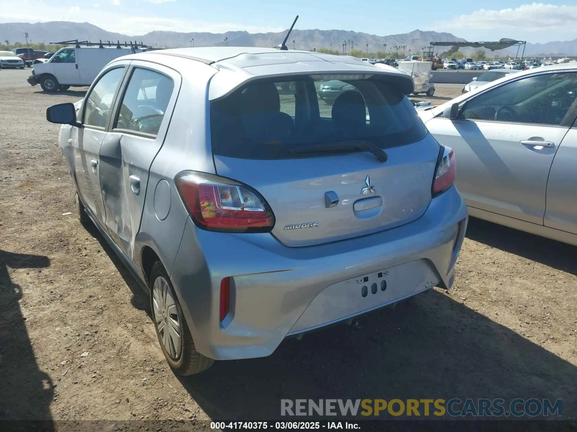 3 Photograph of a damaged car ML32AUHJ6RH020152 MITSUBISHI MIRAGE 2024