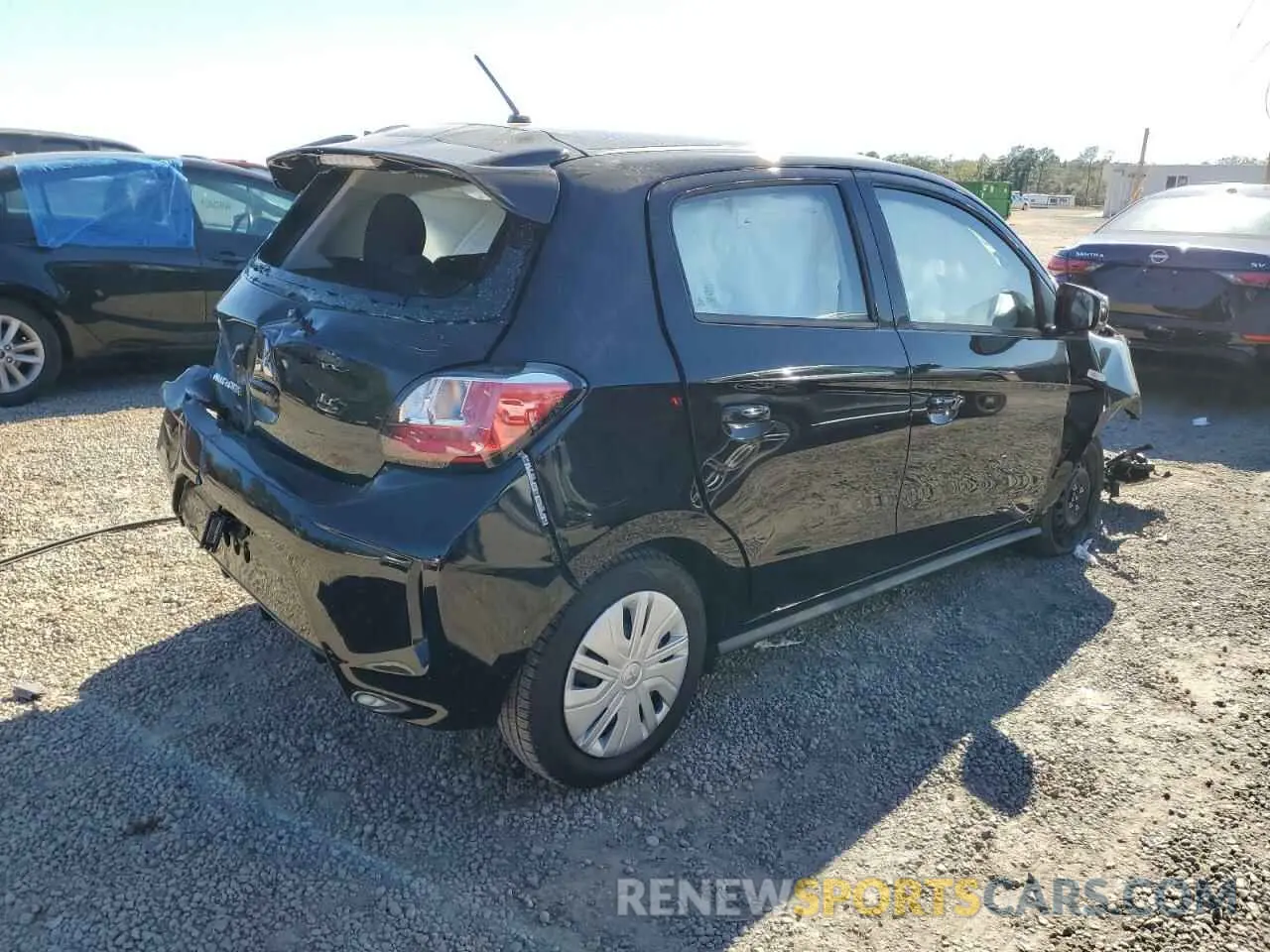 3 Photograph of a damaged car ML32AUHJ6RH023262 MITSUBISHI MIRAGE 2024