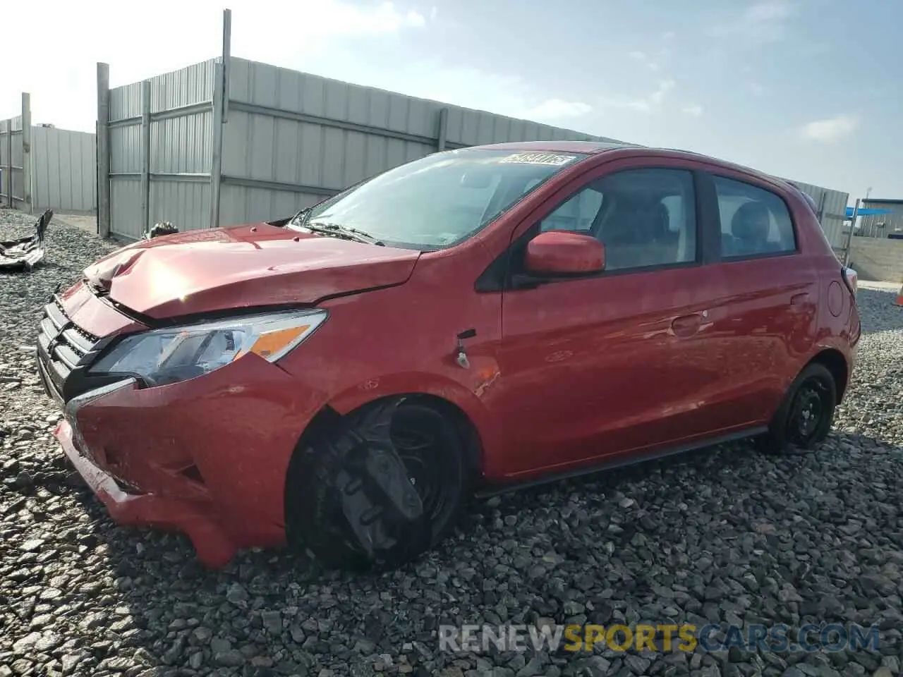 1 Photograph of a damaged car ML32AUHJ6RH024833 MITSUBISHI MIRAGE 2024