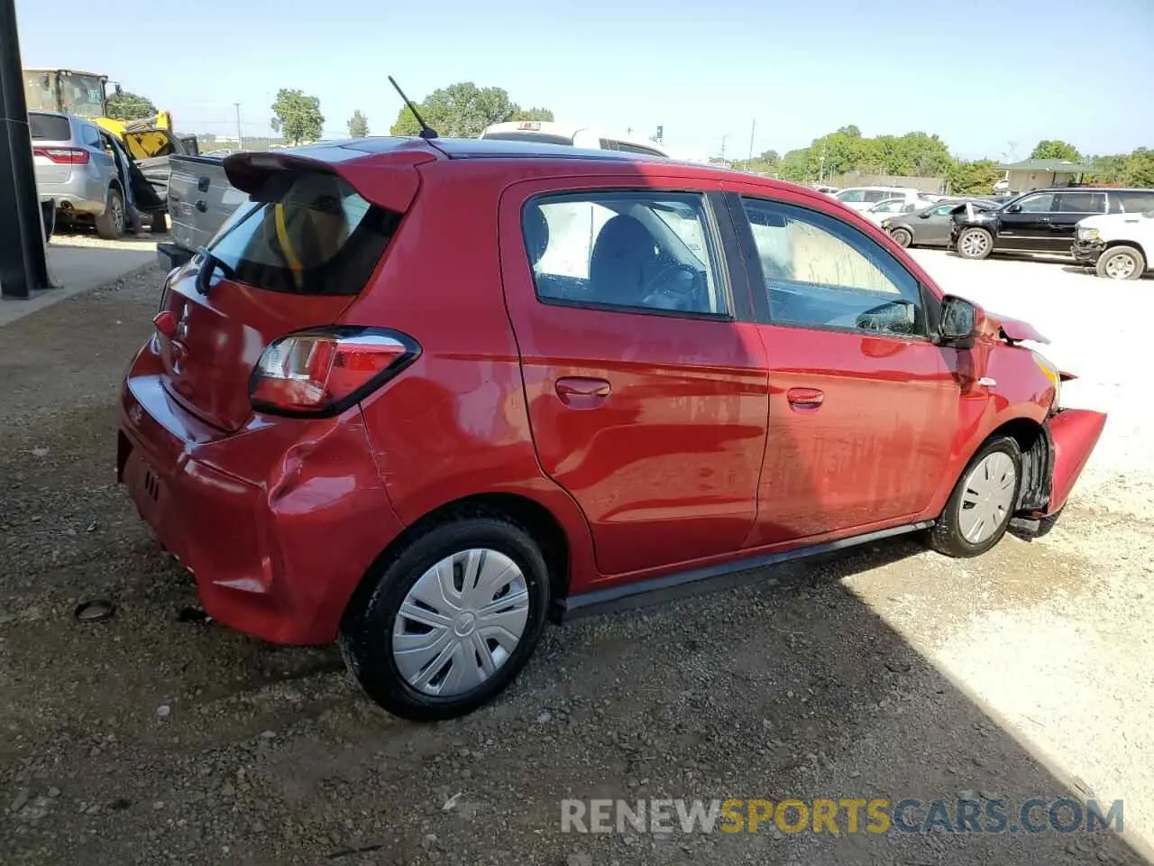 3 Photograph of a damaged car ML32AUHJ7RH001786 MITSUBISHI MIRAGE 2024