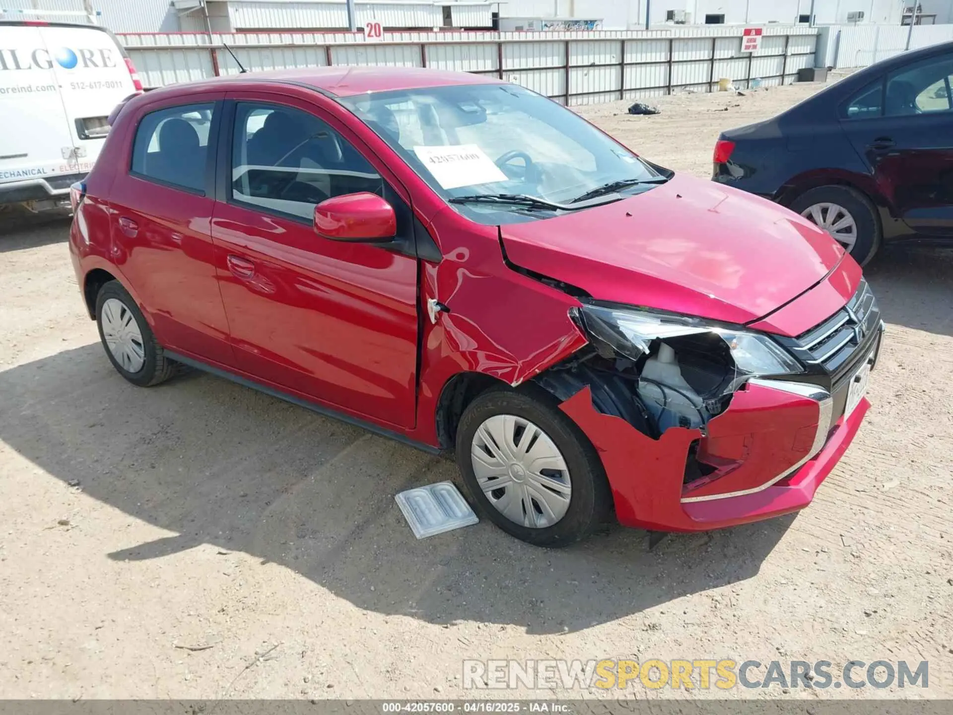 1 Photograph of a damaged car ML32AUHJ7RH009094 MITSUBISHI MIRAGE 2024