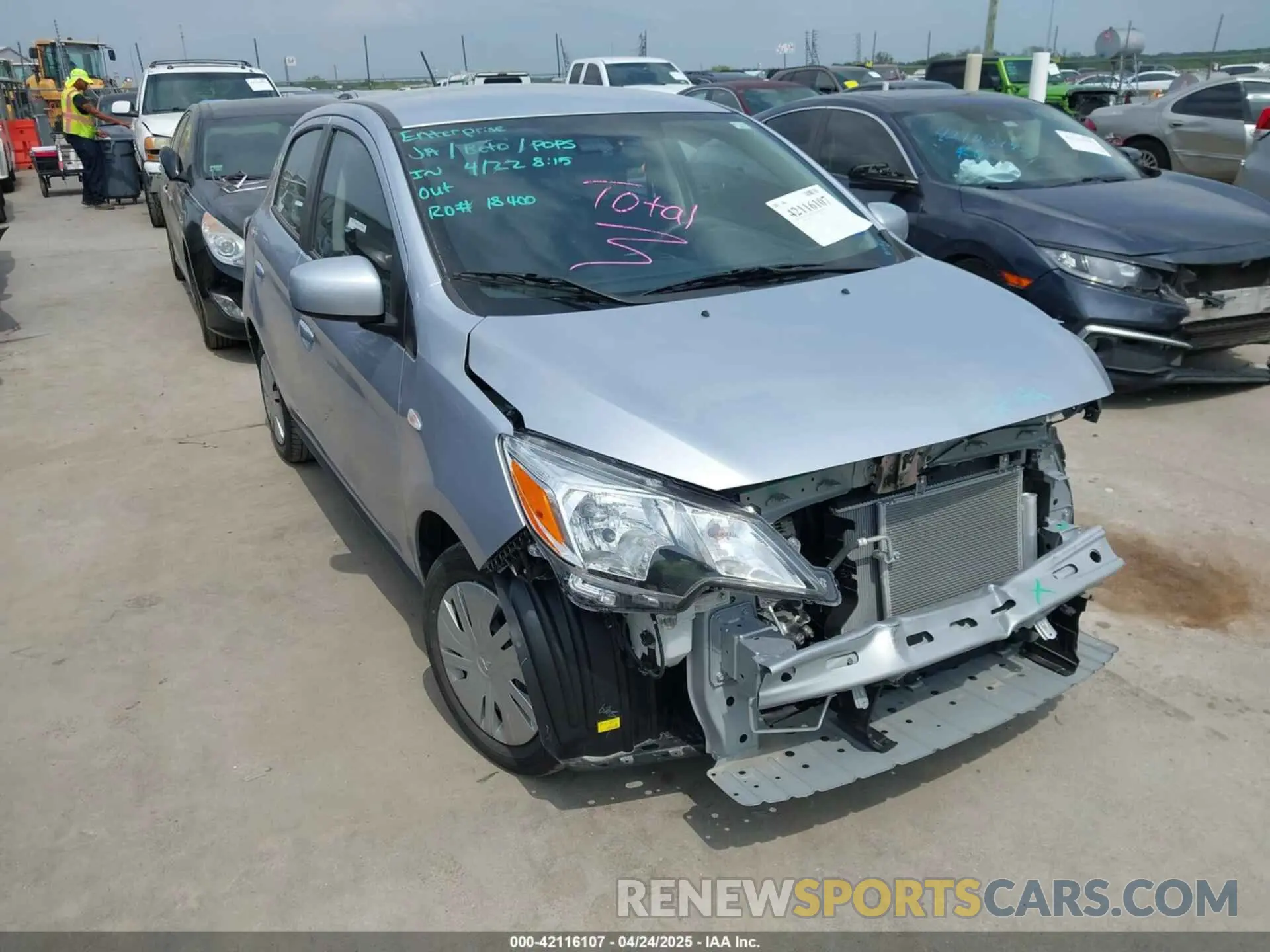 1 Photograph of a damaged car ML32AUHJ7RH012495 MITSUBISHI MIRAGE 2024