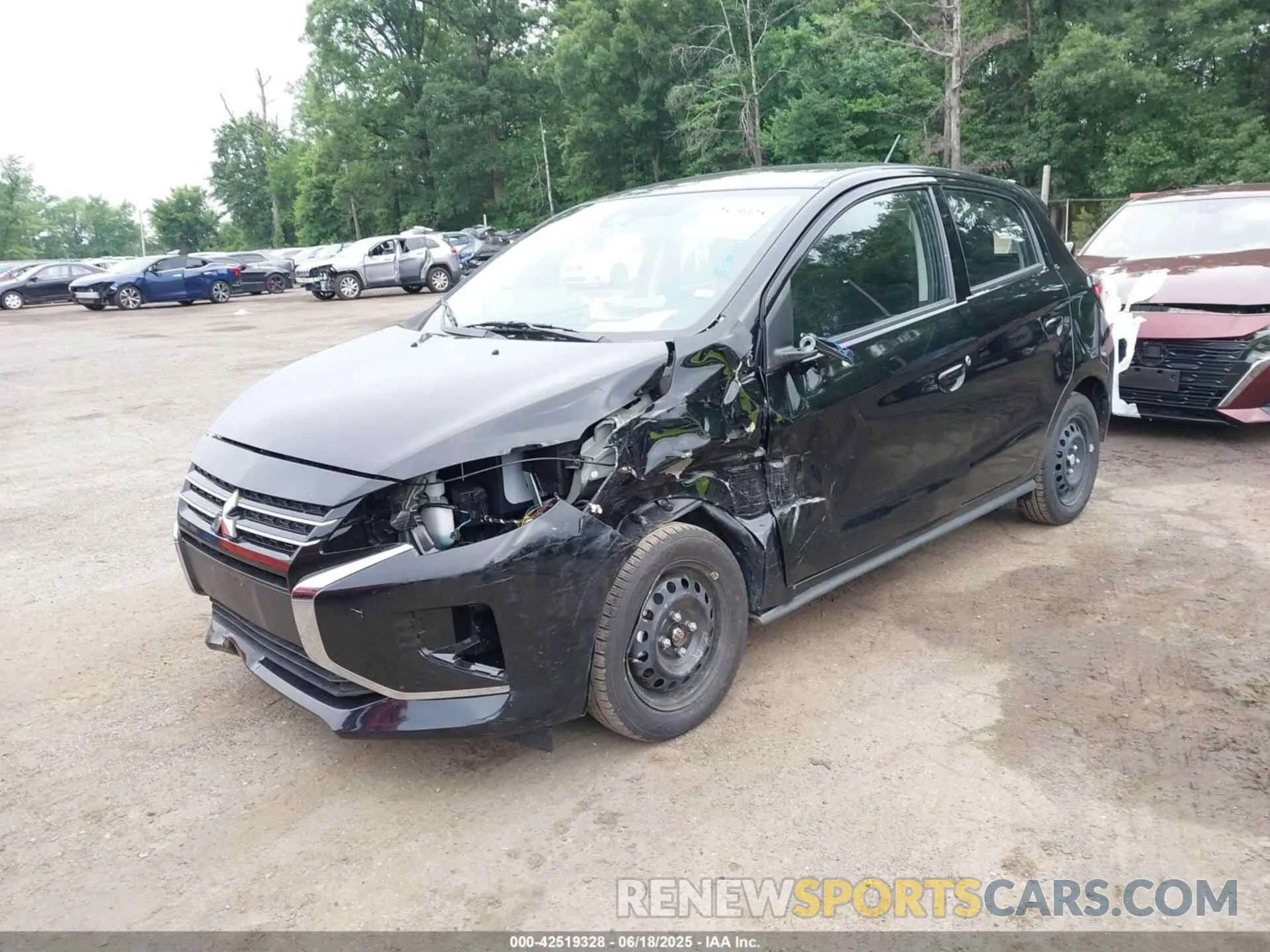 2 Photograph of a damaged car ML32AUHJ7RH019818 MITSUBISHI MIRAGE 2024