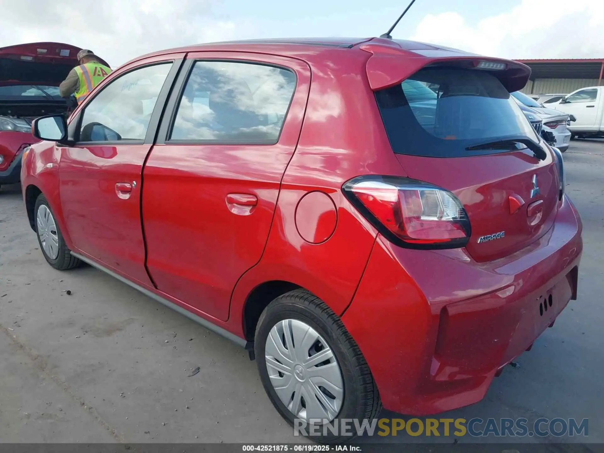 3 Photograph of a damaged car ML32AUHJ7RH020287 MITSUBISHI MIRAGE 2024