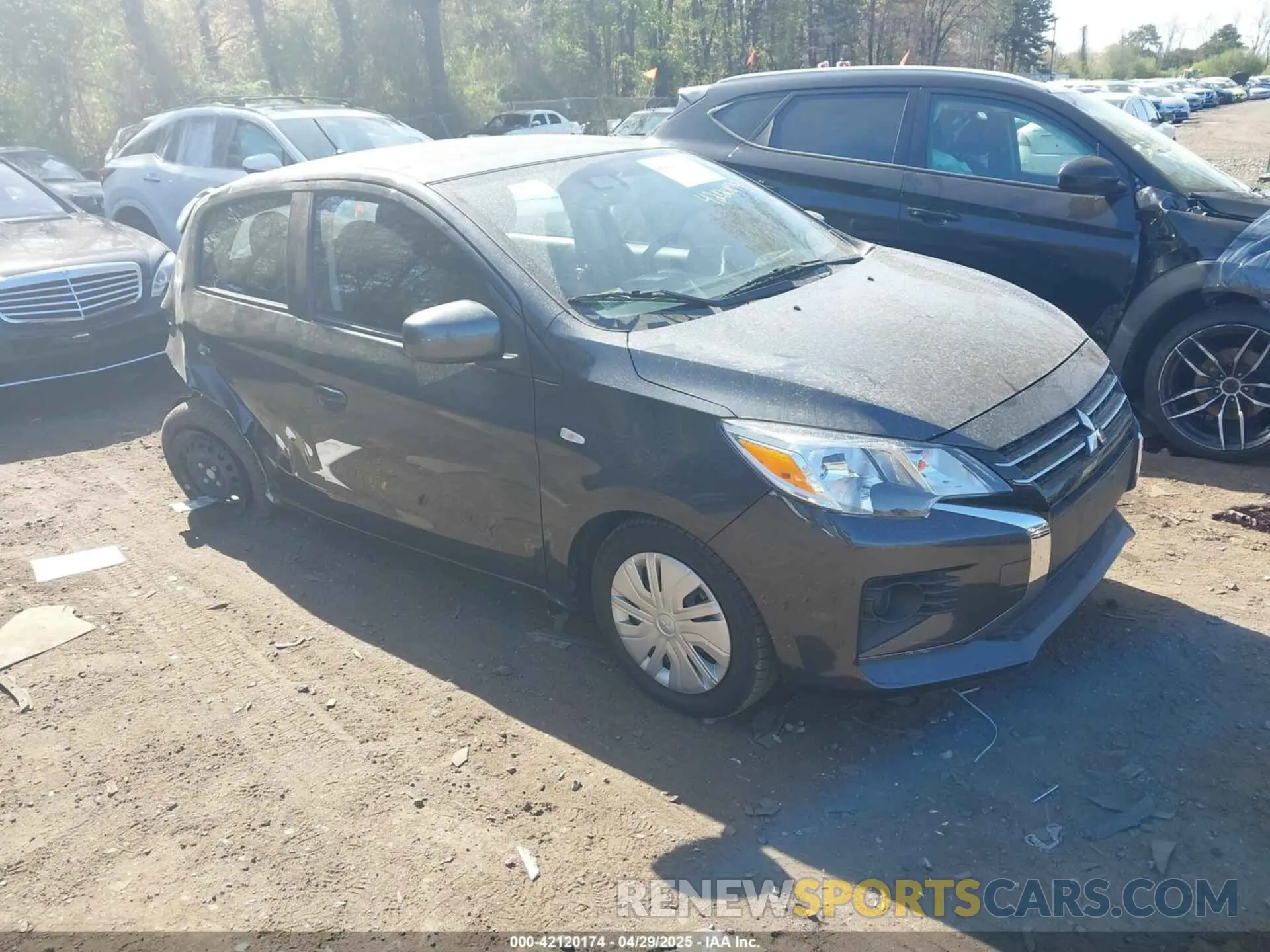 1 Photograph of a damaged car ML32AUHJ7RH024596 MITSUBISHI MIRAGE 2024