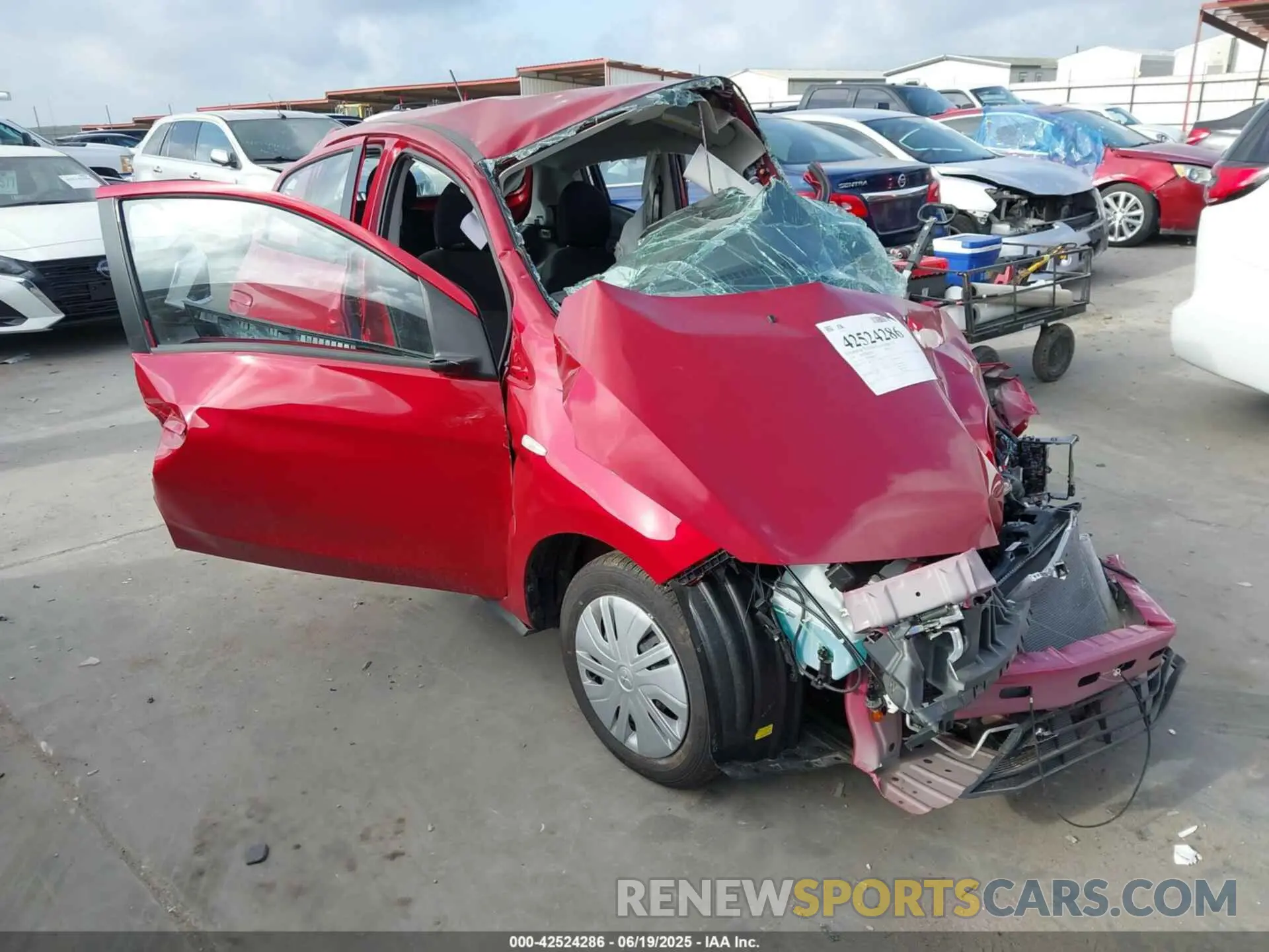 1 Photograph of a damaged car ML32AUHJ7RH036697 MITSUBISHI MIRAGE 2024
