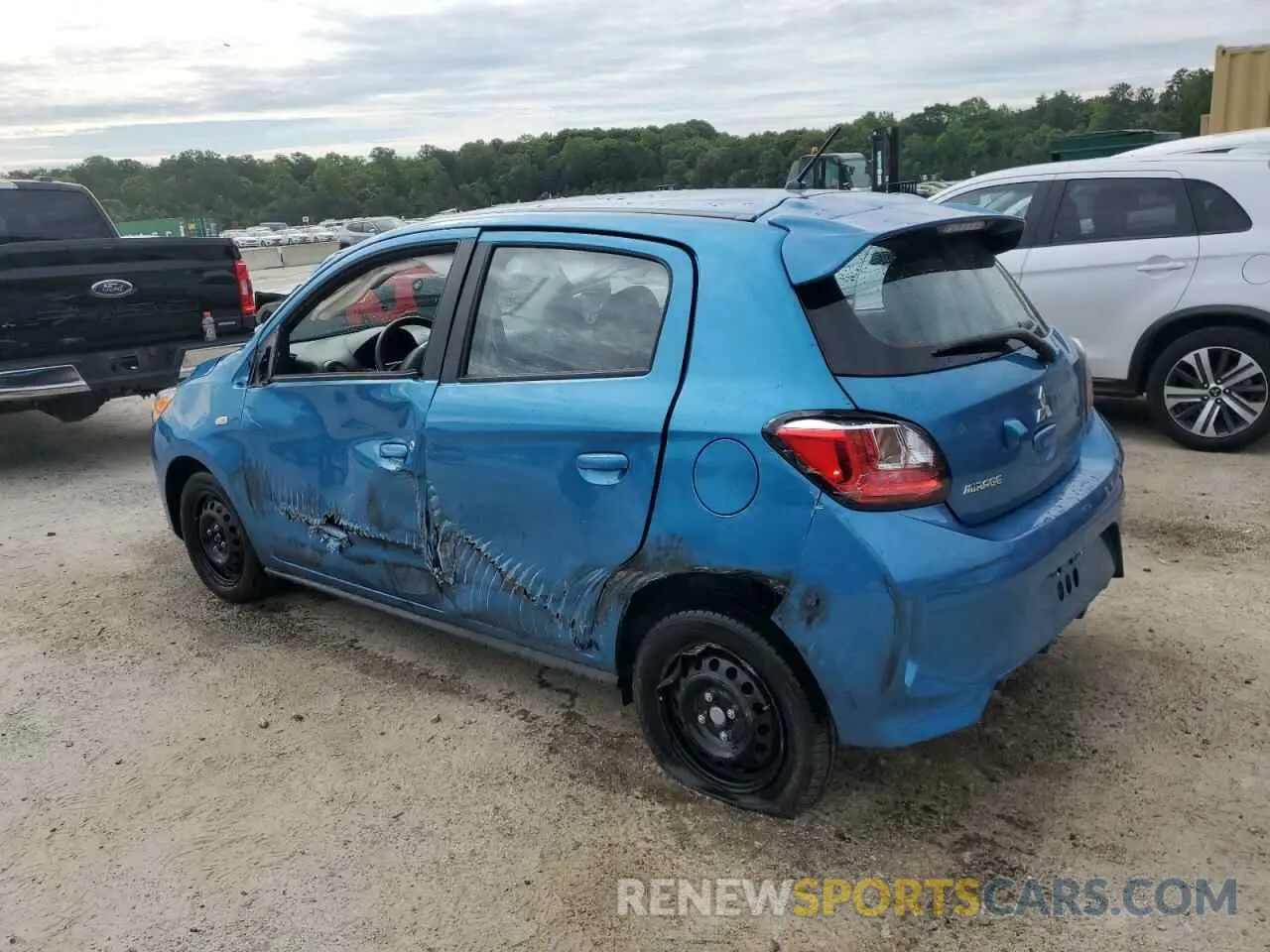2 Photograph of a damaged car ML32AUHJ8RH017608 MITSUBISHI MIRAGE 2024