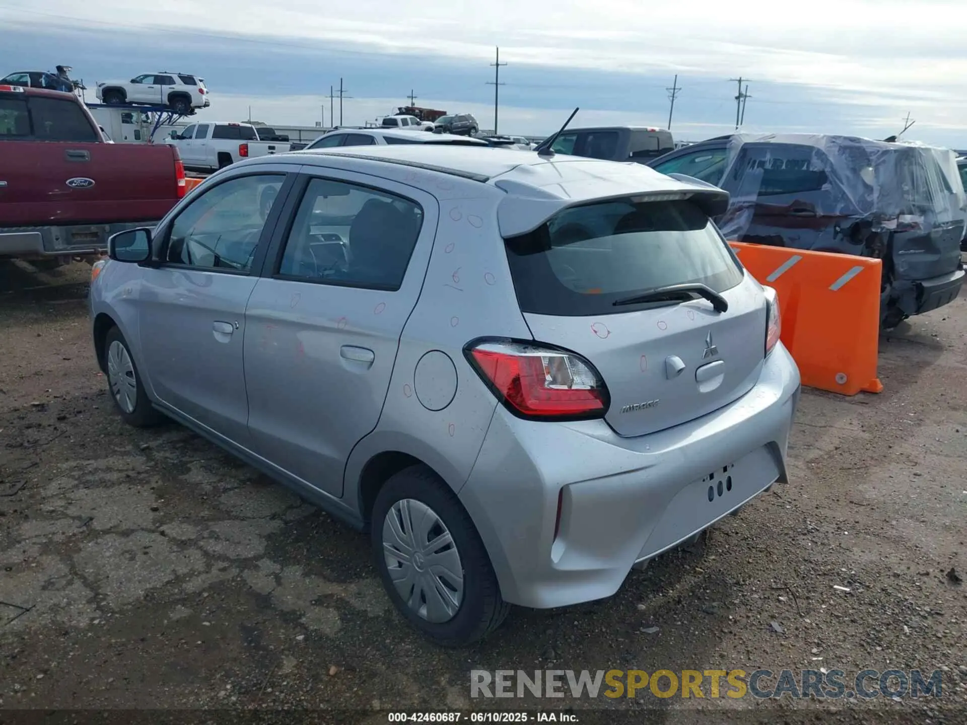 3 Photograph of a damaged car ML32AUHJ8RH019133 MITSUBISHI MIRAGE 2024