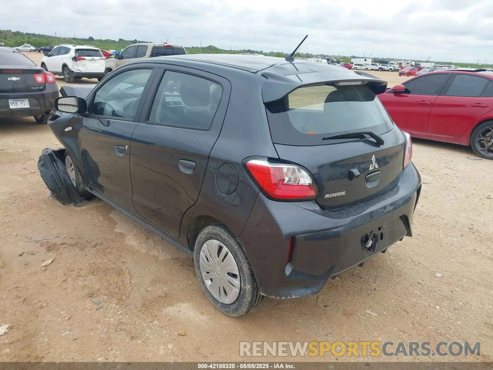 3 Photograph of a damaged car ML32AUHJ8RH021769 MITSUBISHI MIRAGE 2024
