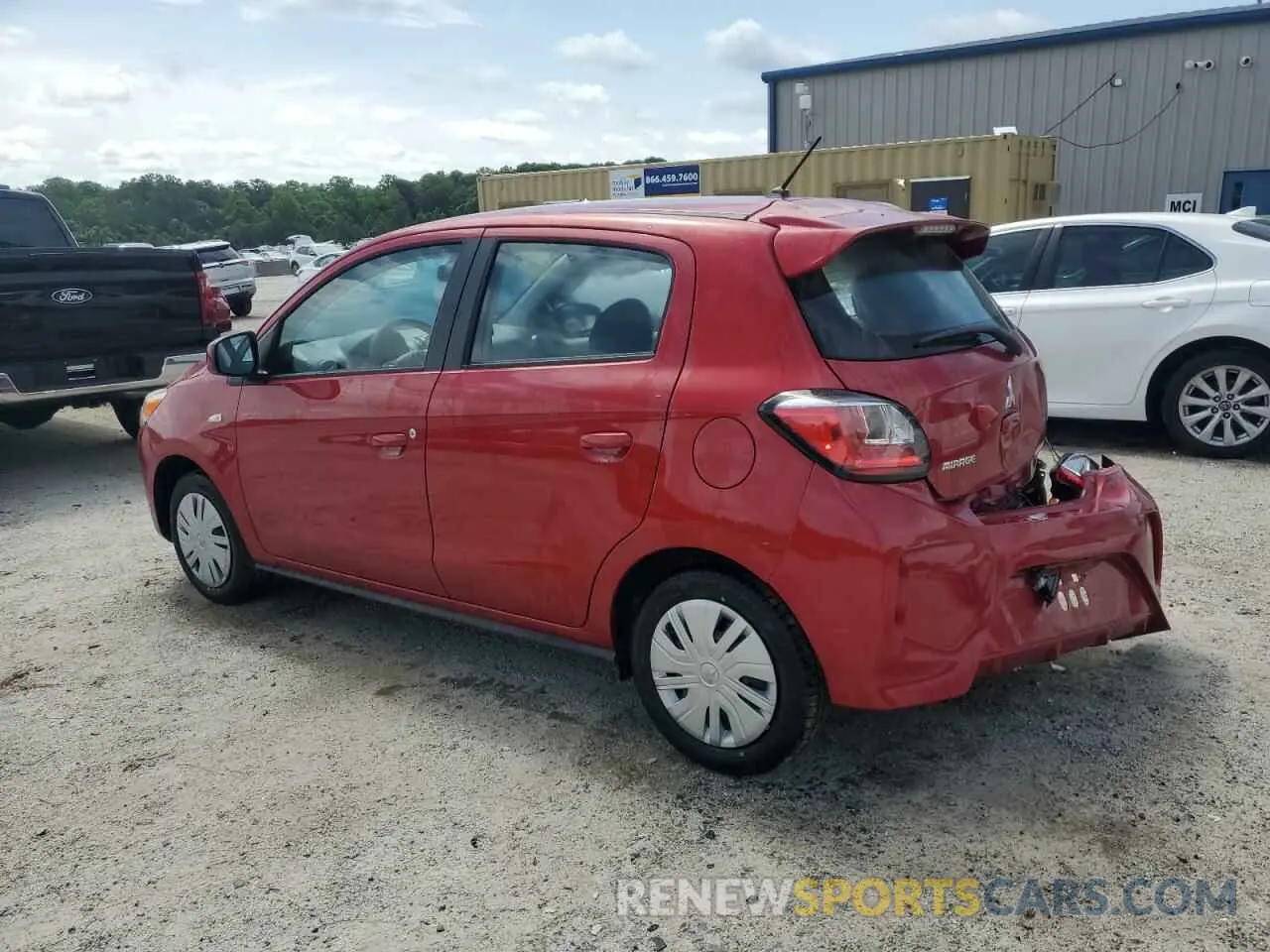 2 Photograph of a damaged car ML32AUHJ8RH025322 MITSUBISHI MIRAGE 2024