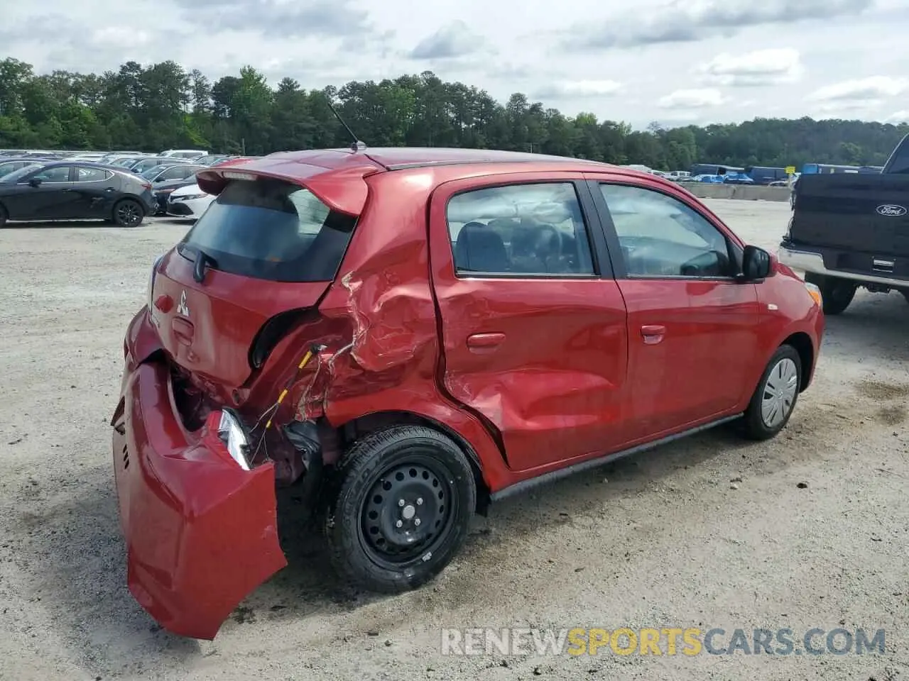 3 Photograph of a damaged car ML32AUHJ8RH025322 MITSUBISHI MIRAGE 2024