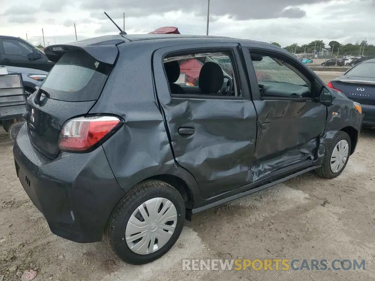 3 Photograph of a damaged car ML32AUHJ9RH036992 MITSUBISHI MIRAGE 2024