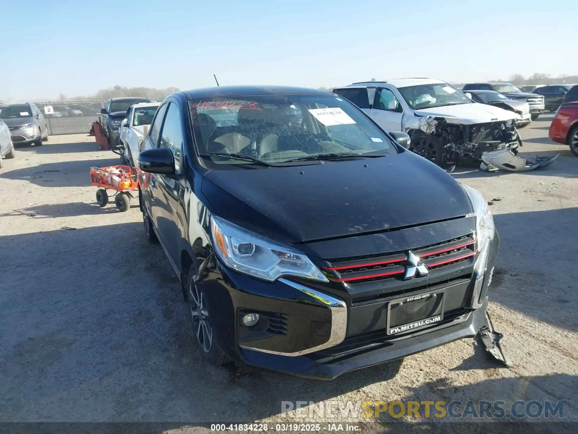 1 Photograph of a damaged car ML32AWHJ1RH004954 MITSUBISHI MIRAGE 2024