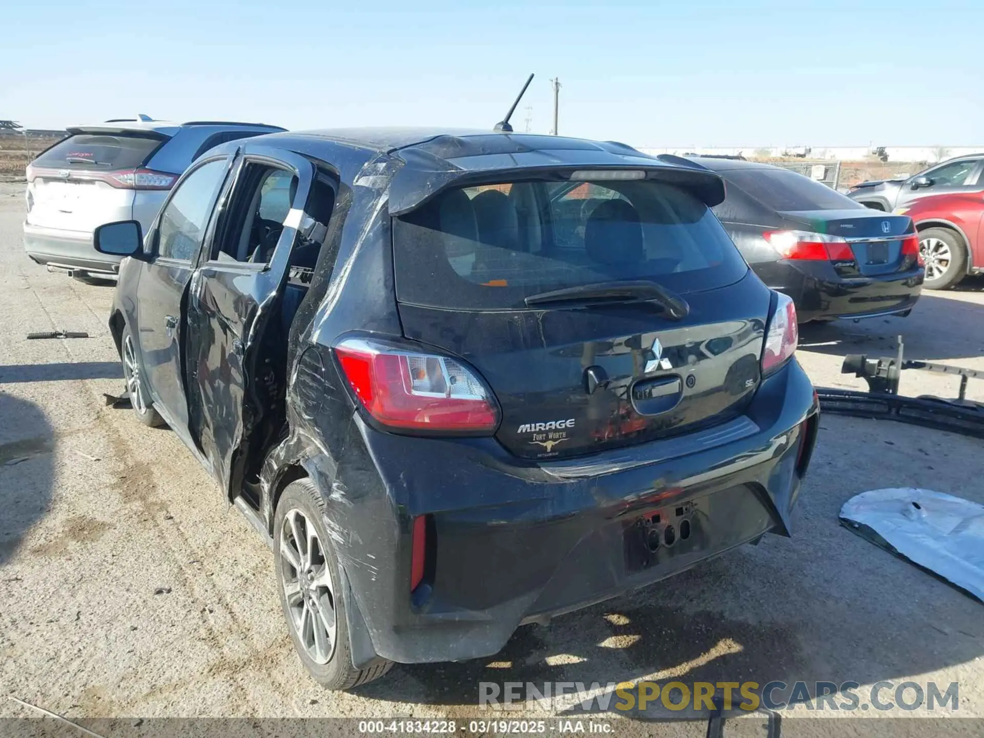 3 Photograph of a damaged car ML32AWHJ1RH004954 MITSUBISHI MIRAGE 2024