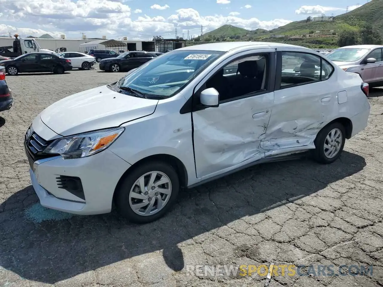 1 Photograph of a damaged car ML32FUFJ1RHF01241 MITSUBISHI MIRAGE 2024