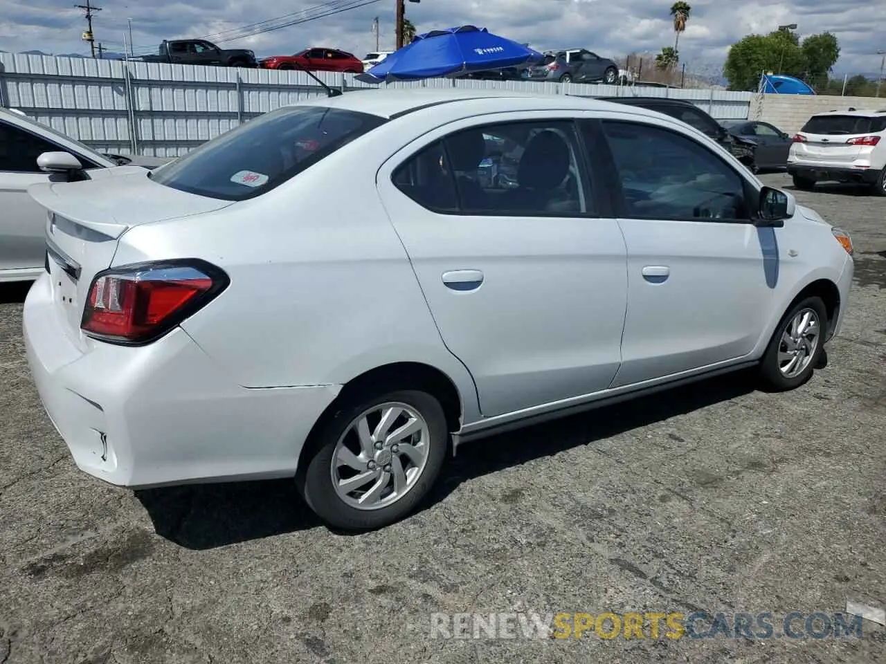 3 Photograph of a damaged car ML32FUFJ1RHF01241 MITSUBISHI MIRAGE 2024
