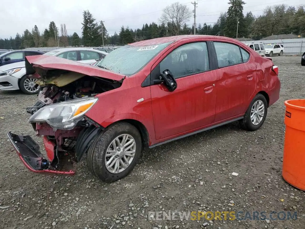 1 Photograph of a damaged car ML32FUFJ2RHF00552 MITSUBISHI MIRAGE 2024