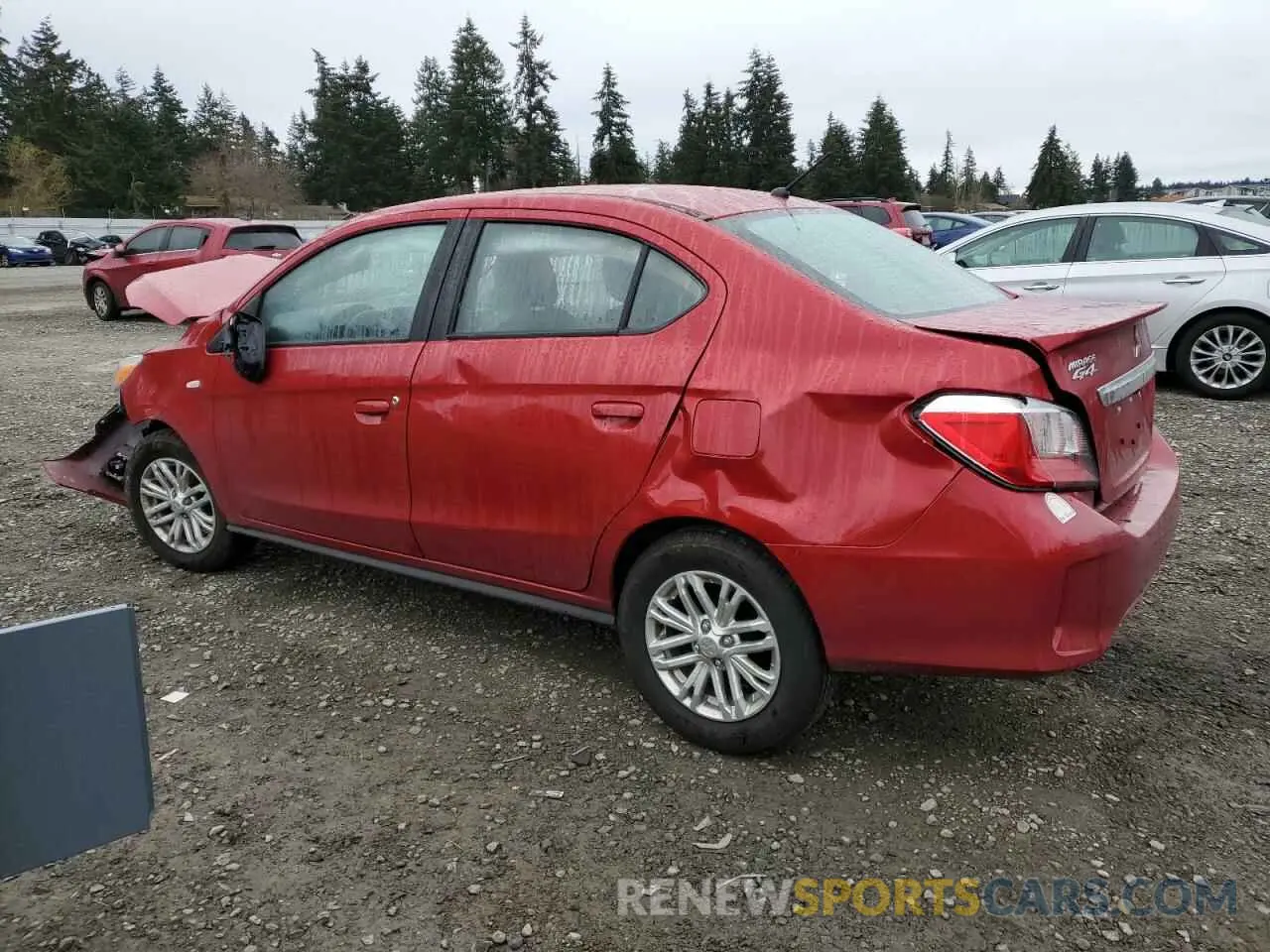 2 Photograph of a damaged car ML32FUFJ2RHF00552 MITSUBISHI MIRAGE 2024