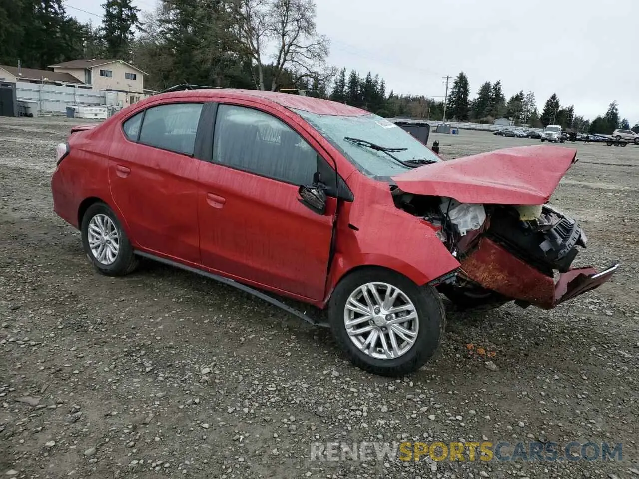 4 Photograph of a damaged car ML32FUFJ2RHF00552 MITSUBISHI MIRAGE 2024
