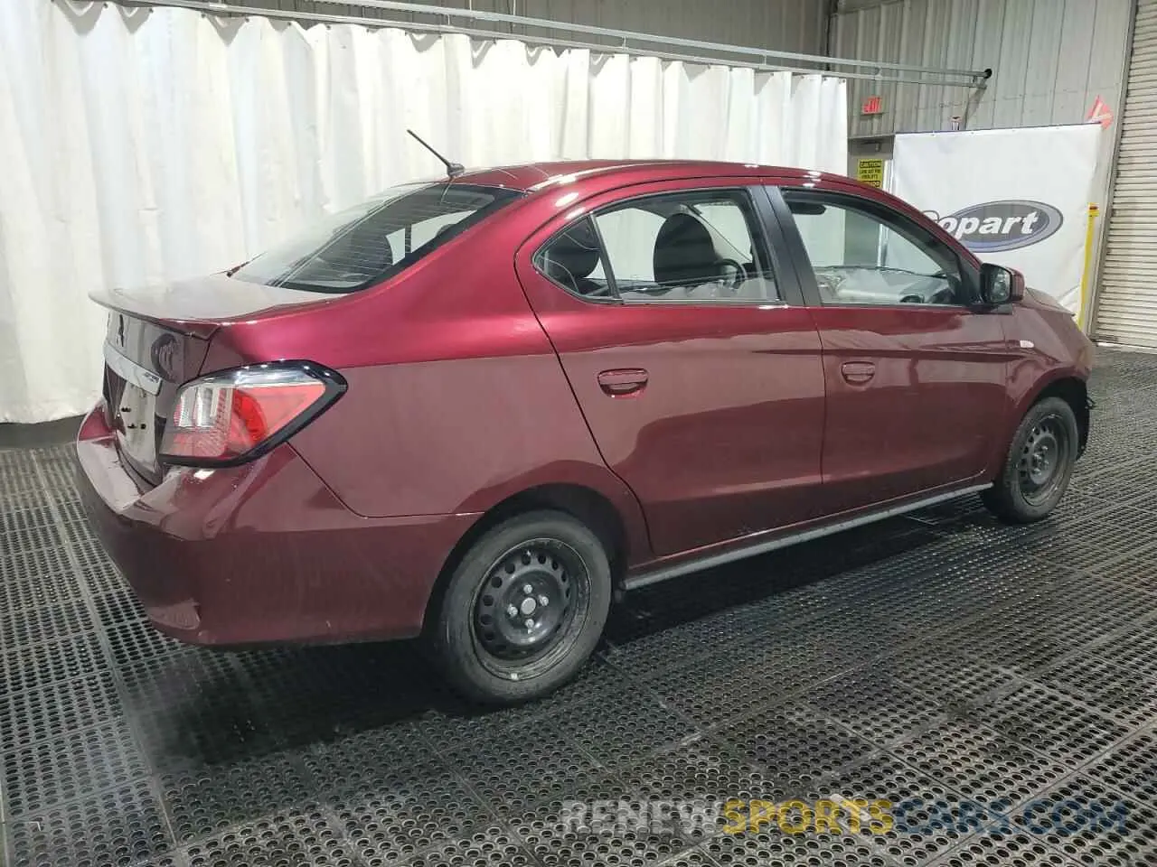 3 Photograph of a damaged car ML32FUFJ2RHF07856 MITSUBISHI MIRAGE 2024