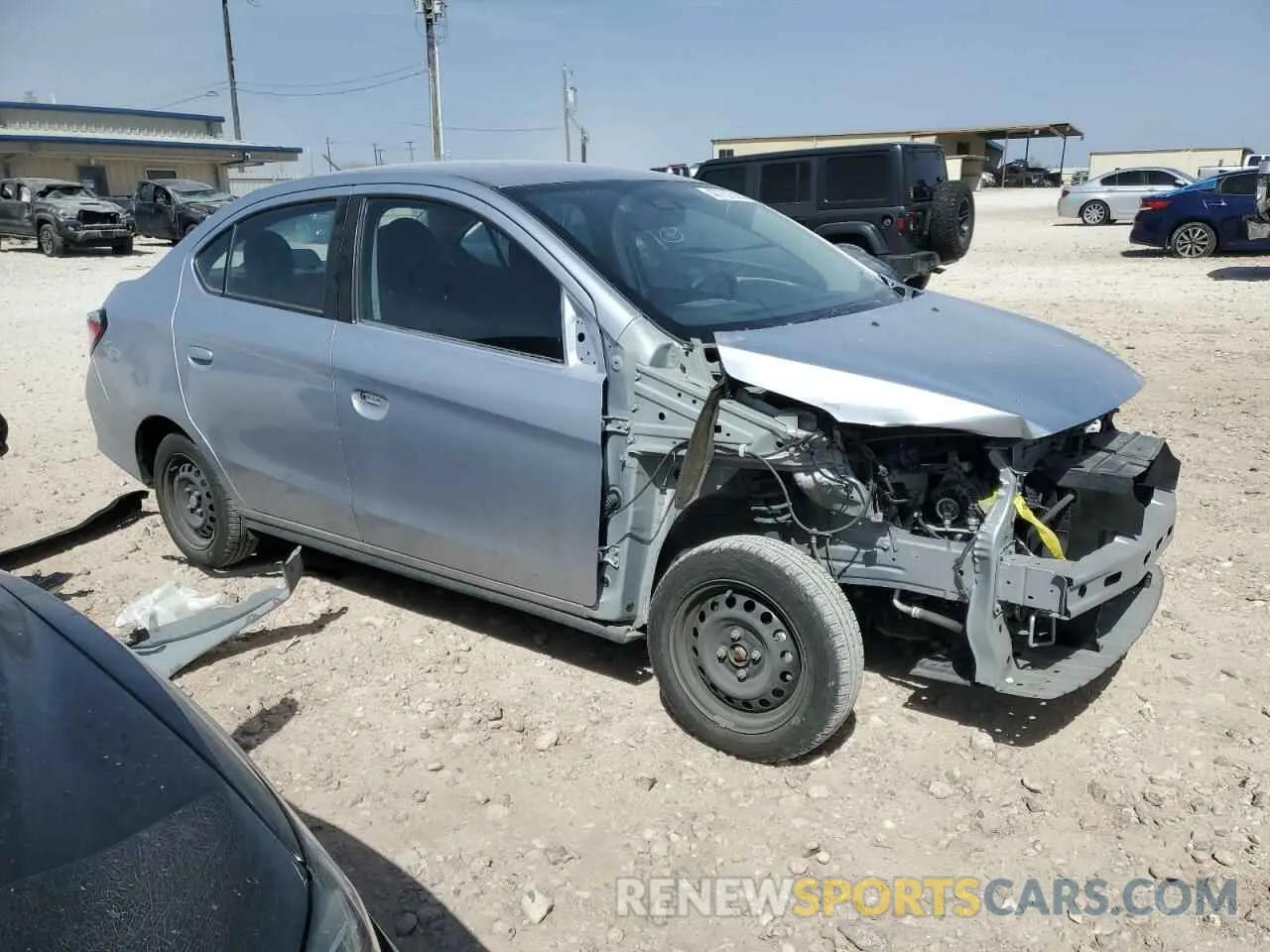 4 Photograph of a damaged car ML32FUFJ3RHF03802 MITSUBISHI MIRAGE 2024