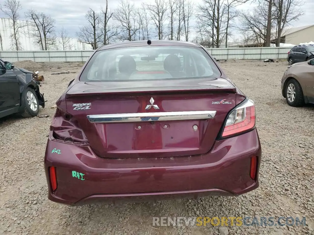 6 Photograph of a damaged car ML32FUFJ4RHF00763 MITSUBISHI MIRAGE 2024