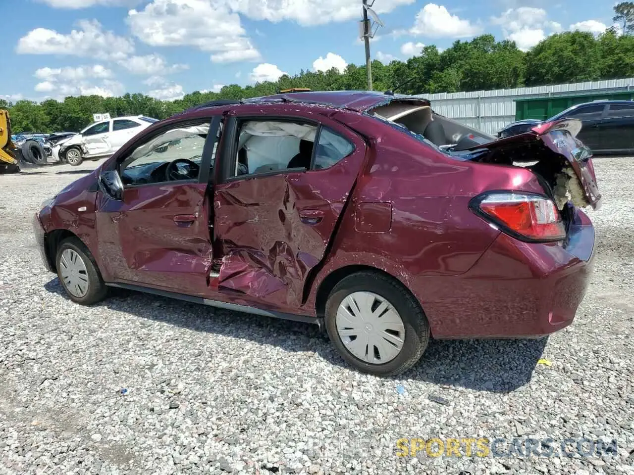 2 Photograph of a damaged car ML32FUFJ4RHF15912 MITSUBISHI MIRAGE 2024