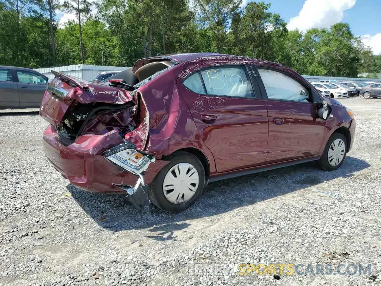 3 Photograph of a damaged car ML32FUFJ4RHF15912 MITSUBISHI MIRAGE 2024