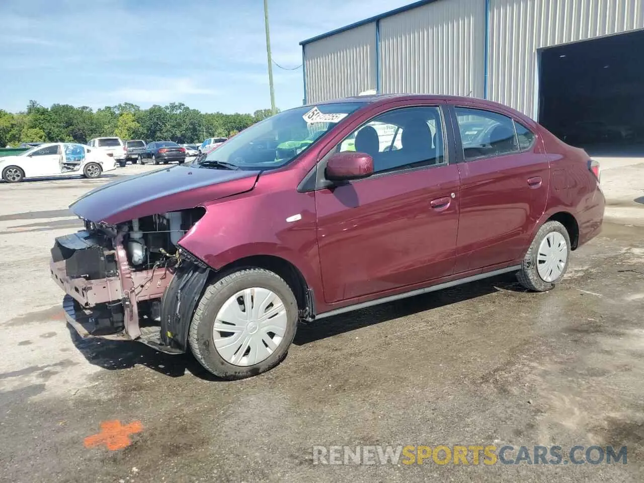 1 Photograph of a damaged car ML32FUFJ5RHF00478 MITSUBISHI MIRAGE 2024