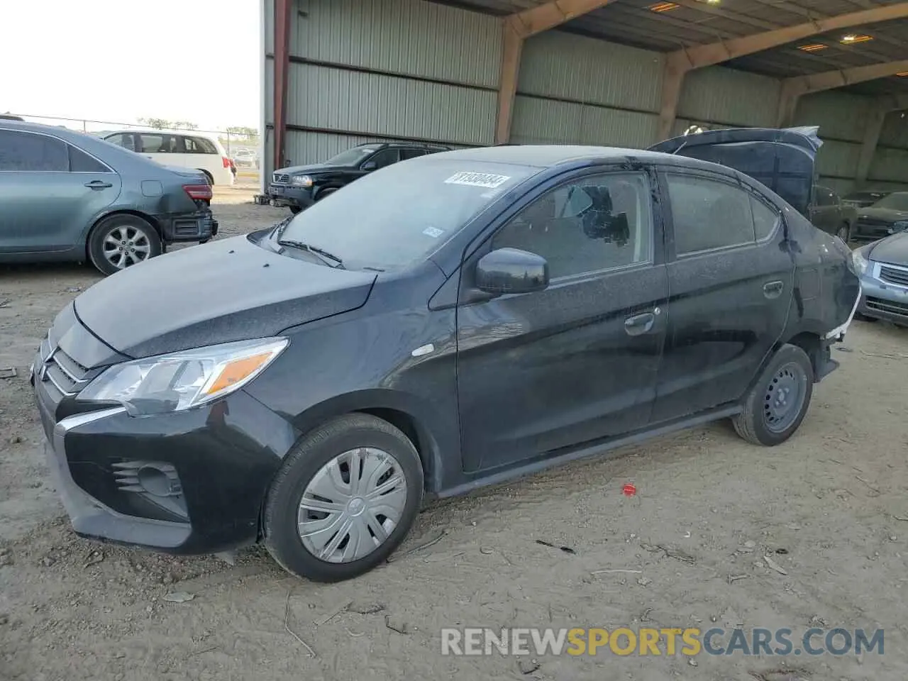 1 Photograph of a damaged car ML32FUFJ5RHF02621 MITSUBISHI MIRAGE 2024