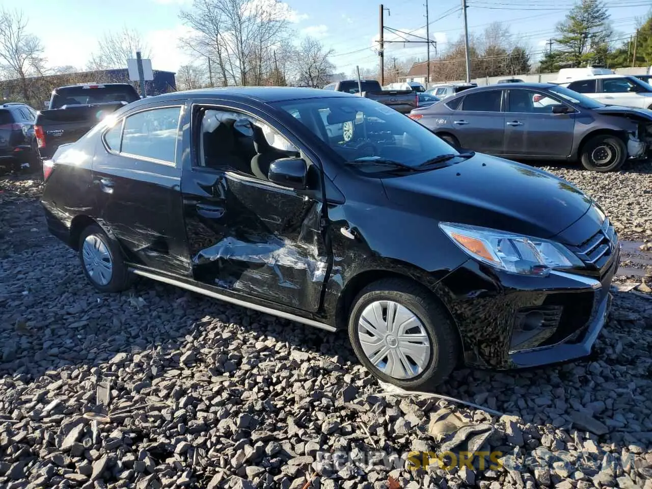 4 Photograph of a damaged car ML32FUFJ5RHF07107 MITSUBISHI MIRAGE 2024