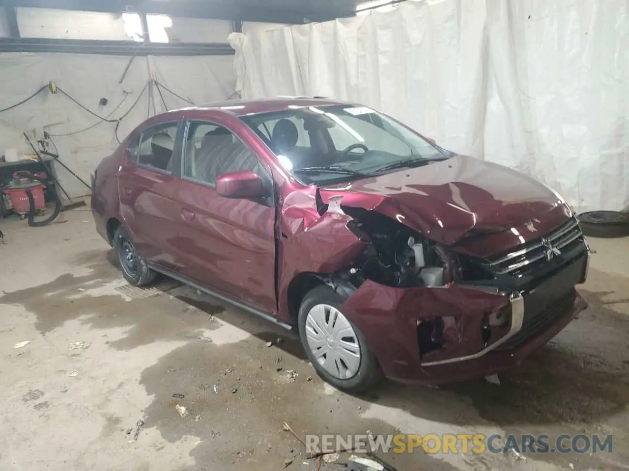 4 Photograph of a damaged car ML32FUFJ5RHF16812 MITSUBISHI MIRAGE 2024