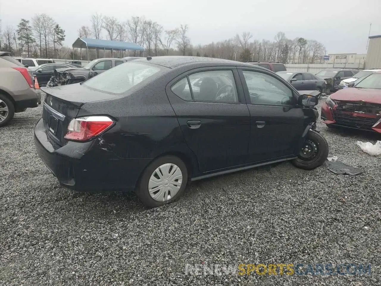 3 Photograph of a damaged car ML32FUFJ6RHF10050 MITSUBISHI MIRAGE 2024