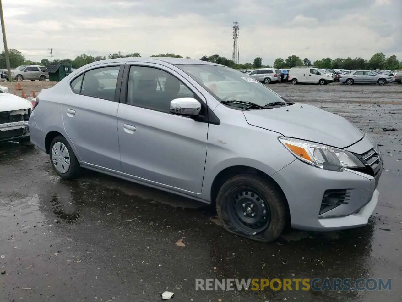 4 Photograph of a damaged car ML32FUFJ6RHF12400 MITSUBISHI MIRAGE 2024