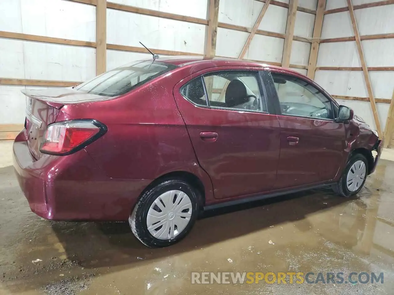 3 Photograph of a damaged car ML32FUFJ6RHF18004 MITSUBISHI MIRAGE 2024