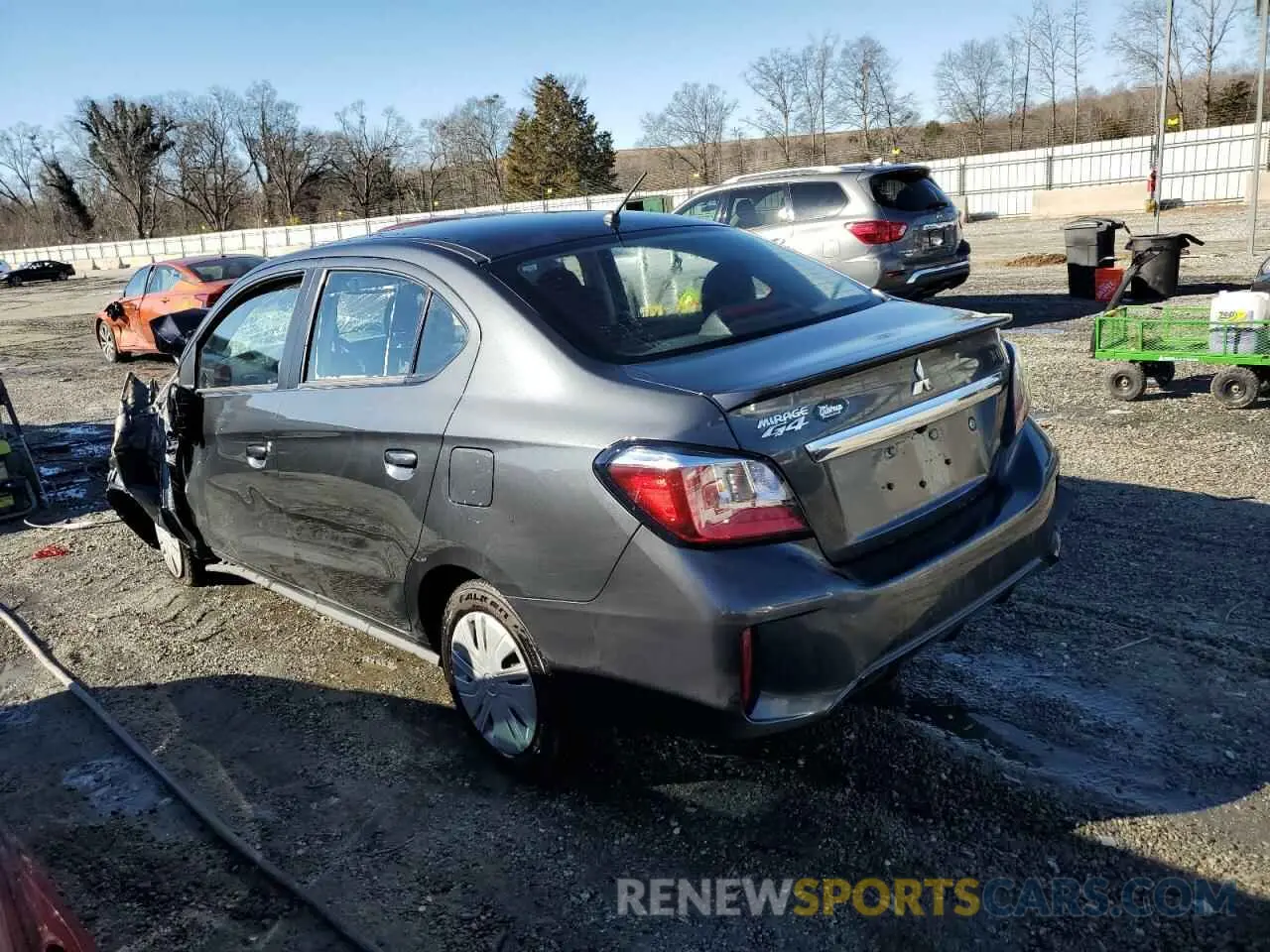 2 Photograph of a damaged car ML32FUFJ7RHF11319 MITSUBISHI MIRAGE 2024