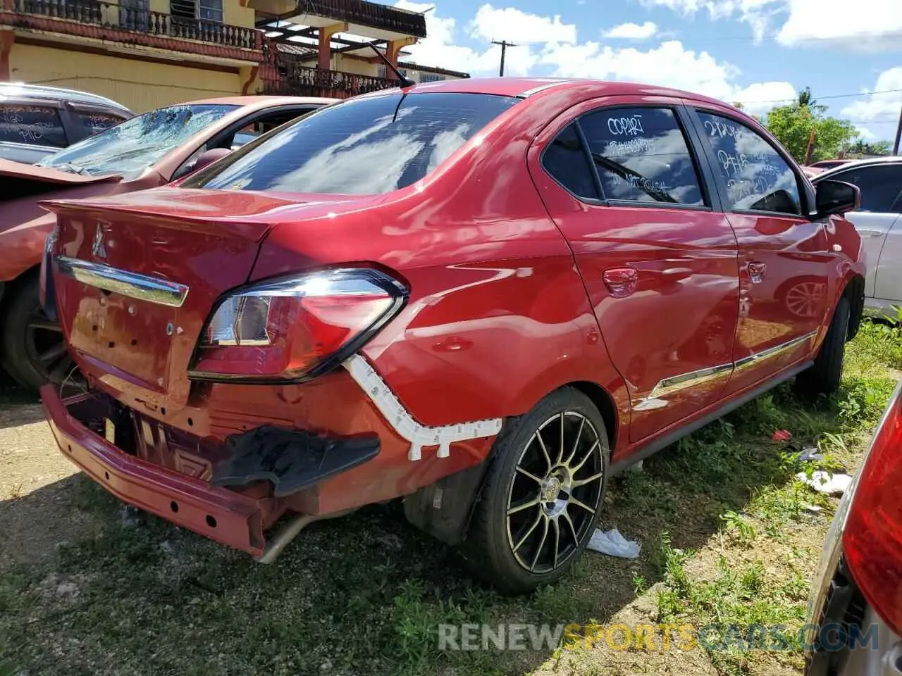 3 Photograph of a damaged car ML32FUFJ7RHF11370 MITSUBISHI MIRAGE 2024