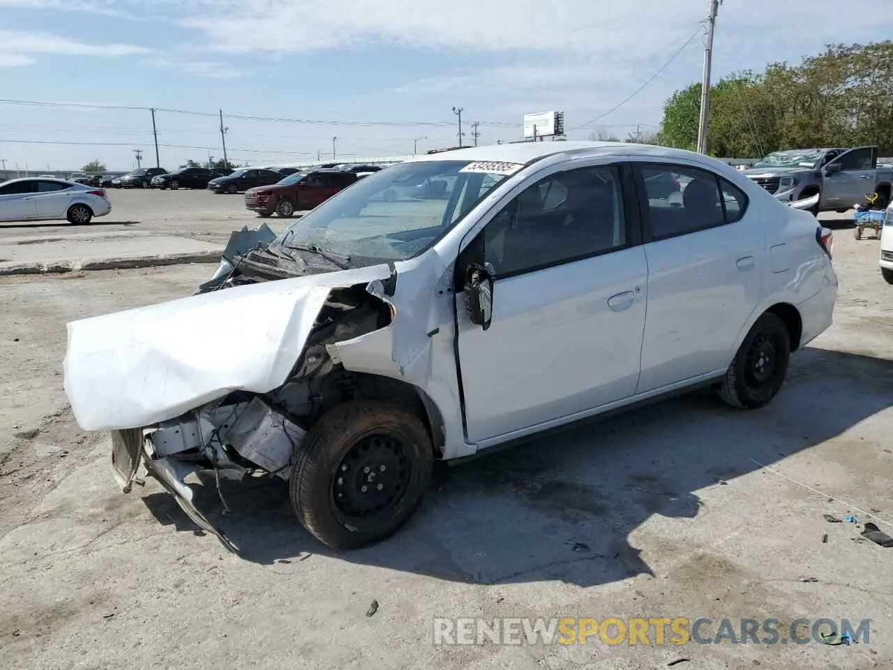 1 Photograph of a damaged car ML32FUFJ8RHF03407 MITSUBISHI MIRAGE 2024