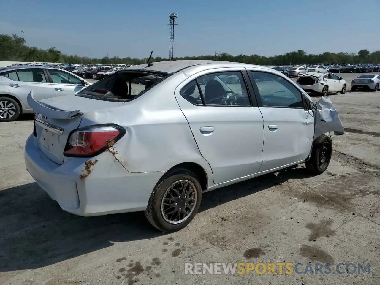 3 Photograph of a damaged car ML32FUFJ8RHF03407 MITSUBISHI MIRAGE 2024